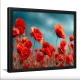 Tablou flori cu ramă - Maci Înfloriți, tablou cu flori modern, perfect pentru living, birou, hol