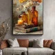 Tablou flori cu ramă - Lumina Cuvântului, tablou înrămat premium cu flori, decor elegant și inspirat 