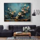 Tablou flori cu ramă - Ramuri Înflorite, tablou cu flori modern, perfect pentru living, birou, hol