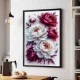 Tablou cu flori înrămat - Bujori Înfloriți, tablou premium inspirat din estetica florală
