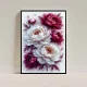 Tablou cu flori înrămat - Bujori Înfloriți, tablou premium inspirat din estetica florală