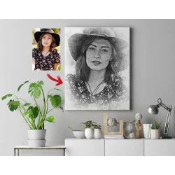 Tablouri personalizate - Desen in Creion după Poza