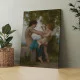 A young girl defending herself against eros - Reproduceri pictori celebri