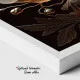 Tablou Canvas cu Flori - Flori de marmura, Reflexii Aurii