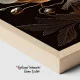 Tablou Canvas cu Flori - Flori de marmura, Reflexii Aurii