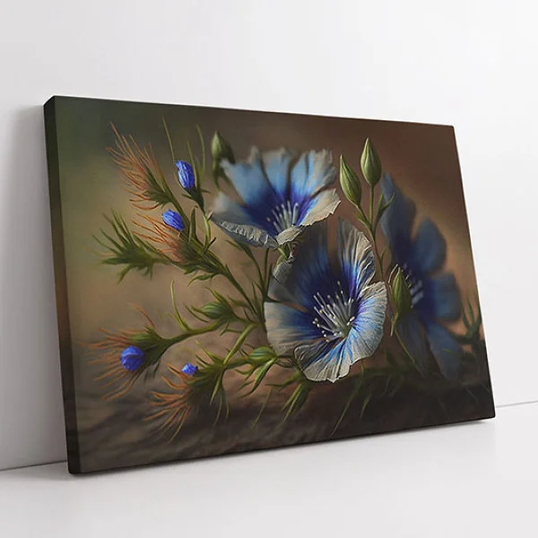 Flori Albastre de In Linum Perenne - Tablou floral