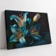 Tablou canvas cu crini albaștri – Crini Albaștri, decor floral elegant pentru living modern