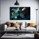Tablou canvas cu crini albaștri – Crini Albaștri, decor floral elegant pentru living modern