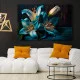 Tablou canvas cu crini albaștri – Crini Albaștri, decor floral elegant pentru living modern