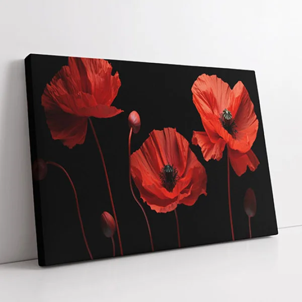 Tablou canvas cu maci – Aroma de Maci, decor floral modern pentru living și dormitor
