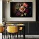 Tablou canvas cu flori - Ritm Botanic, tablou în stil Japandi ideal pentru decoruri minimaliste sau interioare calde