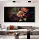 Tablou canvas cu flori - Ritm Botanic, tablou în stil Japandi ideal pentru decoruri minimaliste sau interioare calde