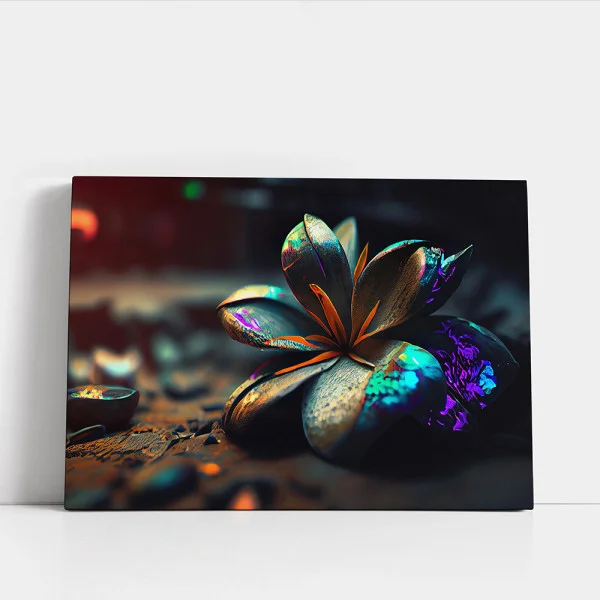Tablou Modern cu Flori - Vortexul Florilor, Design Contemporan