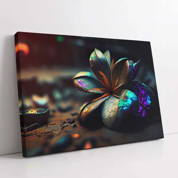 Tablou Modern cu Flori - Vortexul Florilor, Design Contemporan