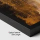 Tablou Canvas cu Flori - Pensula Răsăritului, Reflexii Aurii