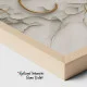 Tablou canvas cu flori - Serenada în Albastru, piesă de rezistență cu accent cromatic pentru spații zen sau birouri rafinate