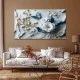 Tablou Canvas cu Flori - Valsul Florilor, Efect Tridimensional