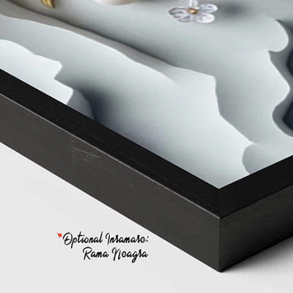 Tablou Canvas cu Flori - Valsul Florilor, Efect Tridimensional