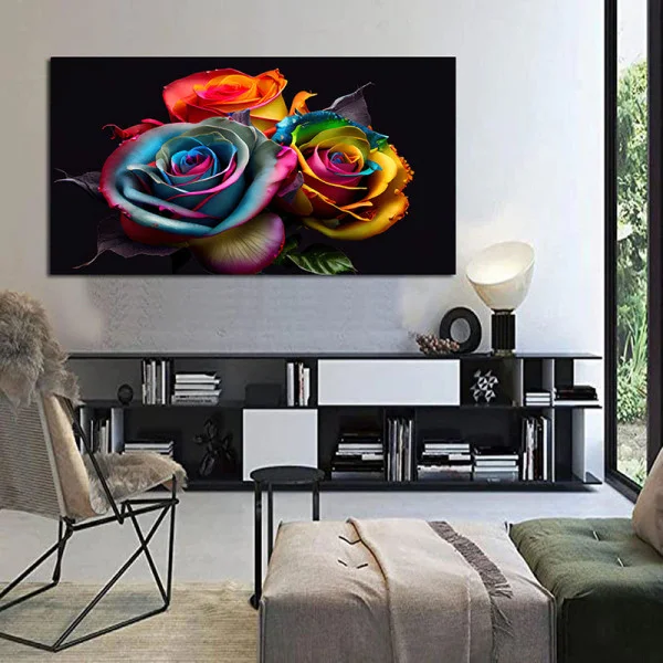 Tablou canvas cu flori - Ritmuri Subtile, compoziție grafică abstractă ideală pentru amenajări scandinave sau interioare minimaliste