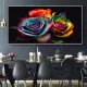 Tablou canvas cu flori - Ritmuri Subtile, compoziție grafică abstractă ideală pentru amenajări scandinave sau interioare minimaliste