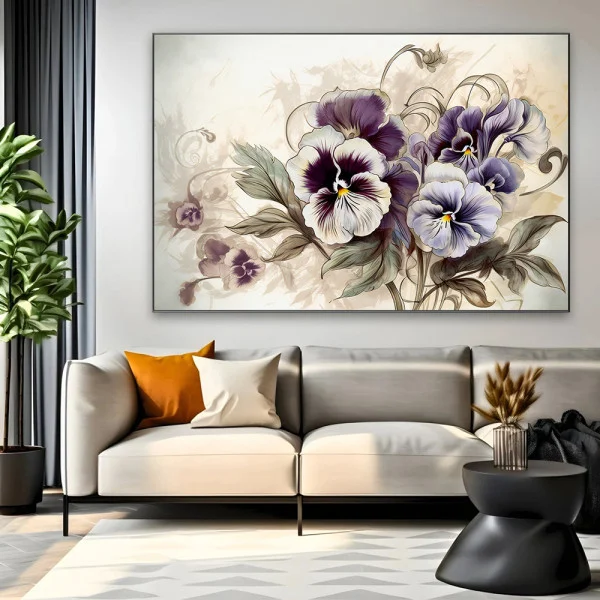 Tablou cu Flori pentru Living - Poezia Tainică a Primăverii, Canvas Premium