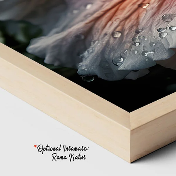Tablou canvas cu flori - Roua Dimineții, tablou delicat cu magnolie pentru dormitoare romantice sau saloane elegante