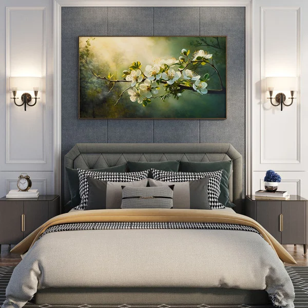 Tablou canvas cu flori – Bucuria Înfloririi, decor floral modern pentru living