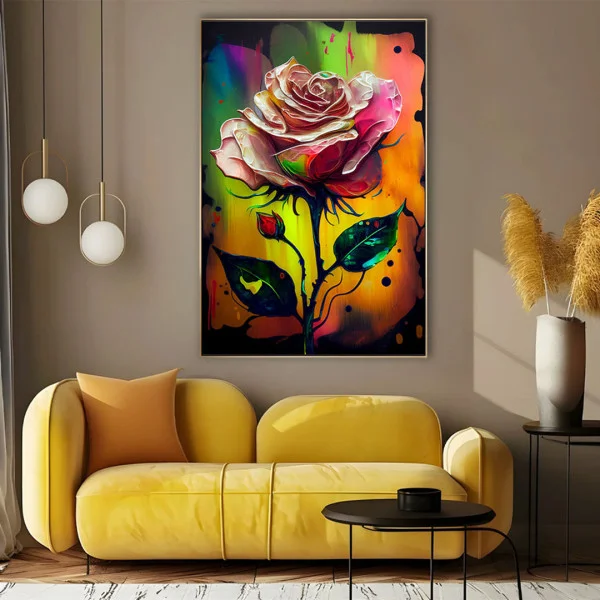 Colorat cu Dragoste - Tablou cu flori