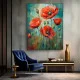 Tablou canvas cu flori - Acuarelă cu Maci, decor elegant pentru living modern