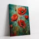 Tablou canvas cu flori - Acuarelă cu Maci, decor elegant pentru living modern