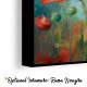 Tablou canvas cu flori - Acuarelă cu Maci, decor elegant pentru living modern