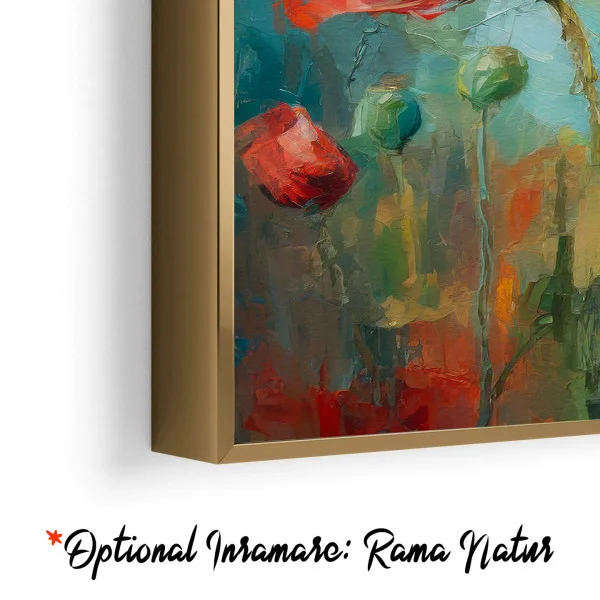 Tablou canvas cu flori - Acuarelă cu Maci, decor elegant pentru living modern