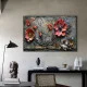 Tablou Canvas cu Flori - Vise Înflorate, Relief Industrial