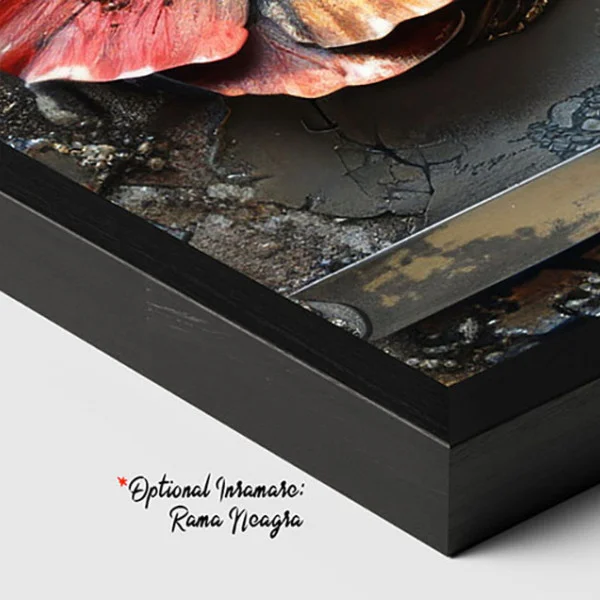 Tablou Canvas cu Flori - Vise Înflorate, Relief Industrial