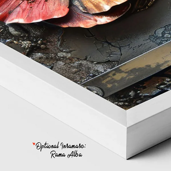 Tablou Canvas cu Flori - Vise Înflorate, Relief Industrial