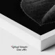 Tablou Modern Alb-Negru - Trandafirul Negru, Minimalist și Rafinat
