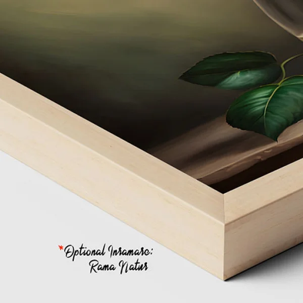 Tablou Canvas cu Flori - Puritate Solitară, Minimalist și Rafinat