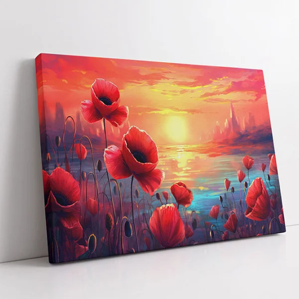 Tablou canvas cu flori - Summer Whispers, tablou modern pentru decor living sau dormitor