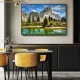 Tablou canvas peisaj - Ziduri de piatră, peisaj montan cu lac alpin ideal pentru livinguri moderne sau birouri inspiraționale