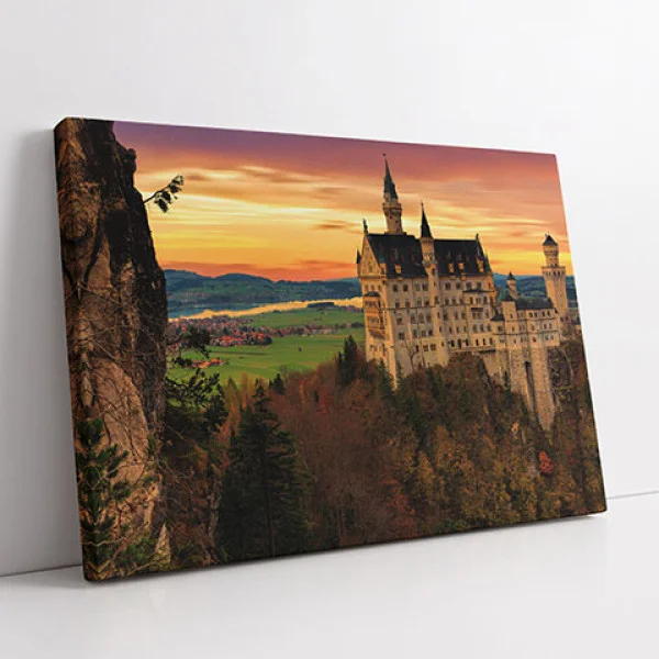 Tablou peisaj castel - Atingerea Cerului, pentru living, dormitor, birou sau hol, cadou inspirat