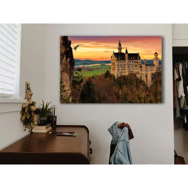 Tablou peisaj castel - Atingerea Cerului, pentru living, dormitor, birou sau hol, cadou inspirat