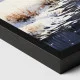 Tablou canvas peisaj - Zăpada Ca Tărâm de Vis, tablou de iarnă cu accente roșu-arămii ideală pentru livinguri primitoare