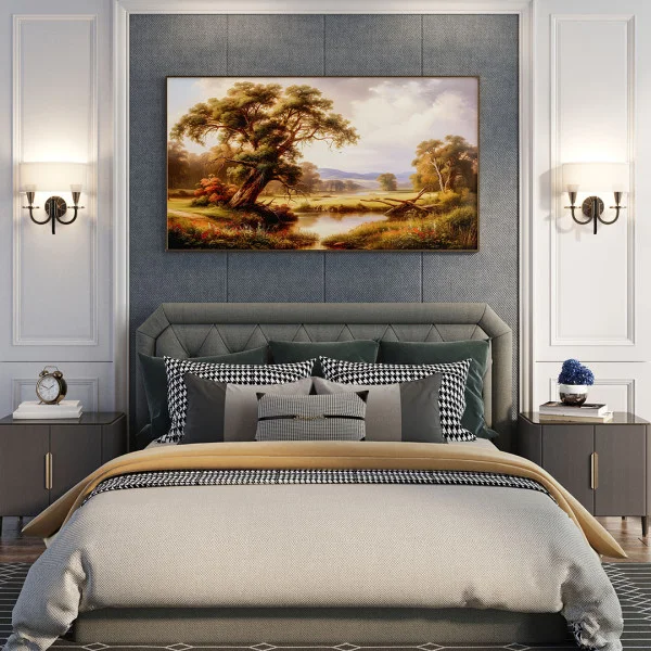 Tablou canvas peisaj - Zori de Zi, tablou ideal pentru livinguri rafinate sau dormitoare relaxante