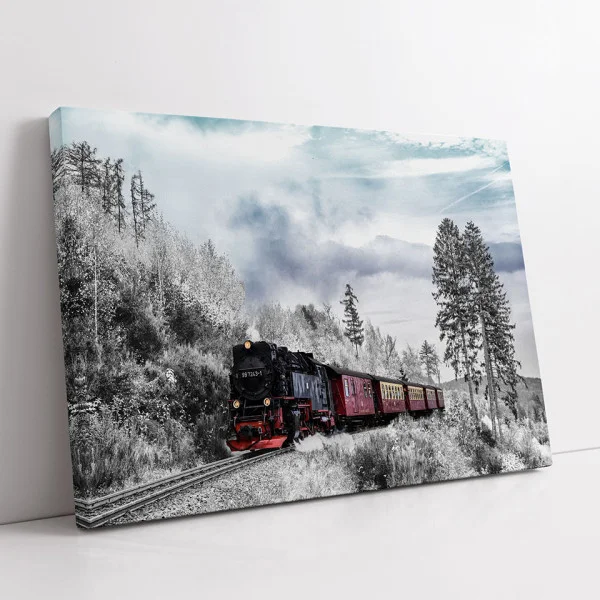 Traversând Iarna - Tablou peisaj