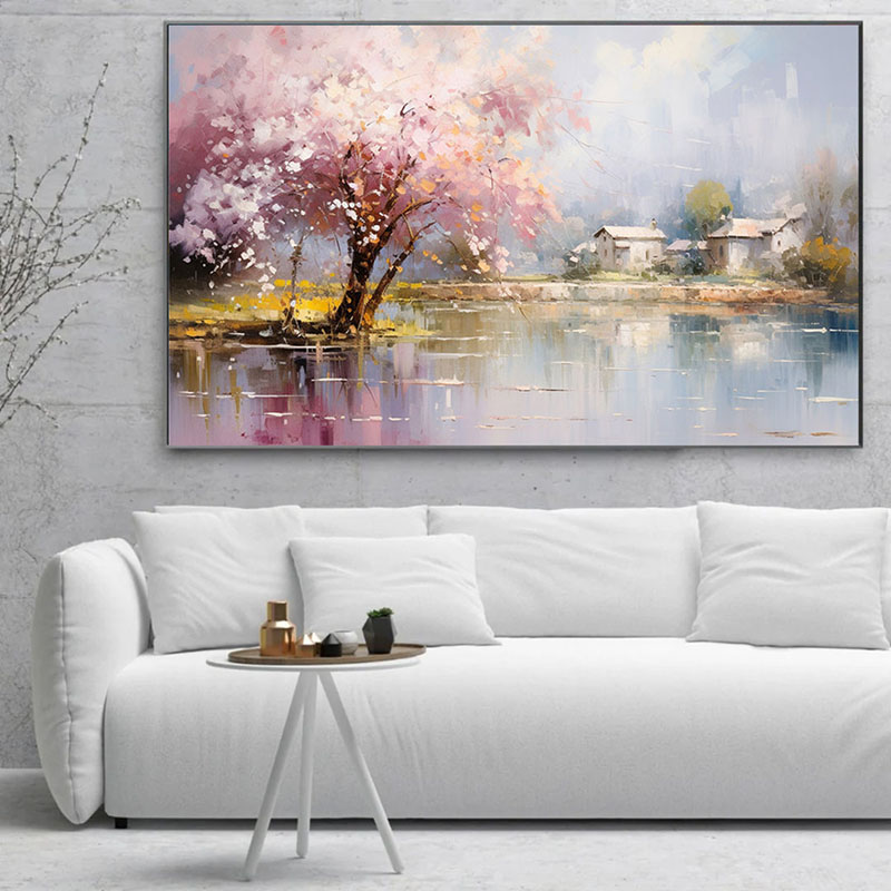 Dimineața Caldă - Tablou peisaj Dimineața Caldă - Tablou peisaj