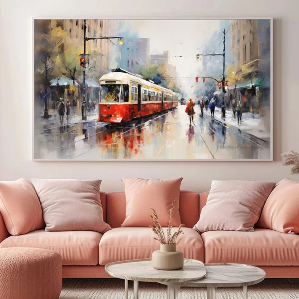 Plimbare cu Tramvaiul - Tablou peisaj