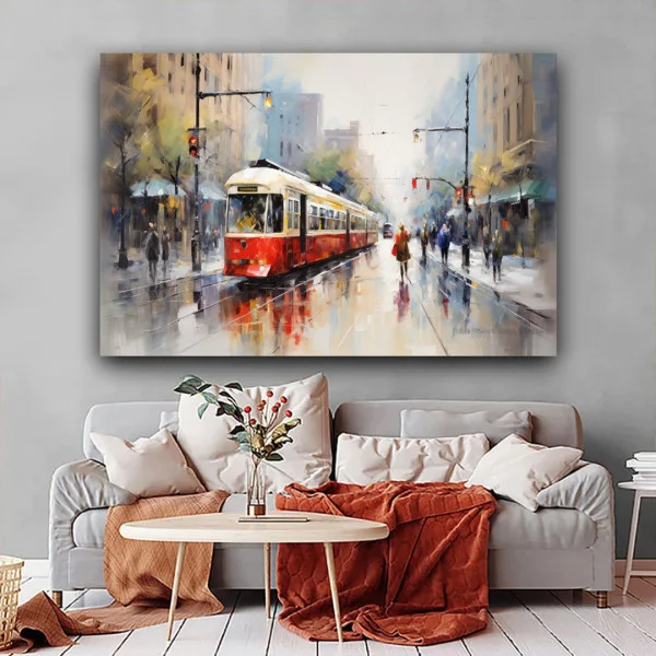 Plimbare cu Tramvaiul - Tablou peisaj
