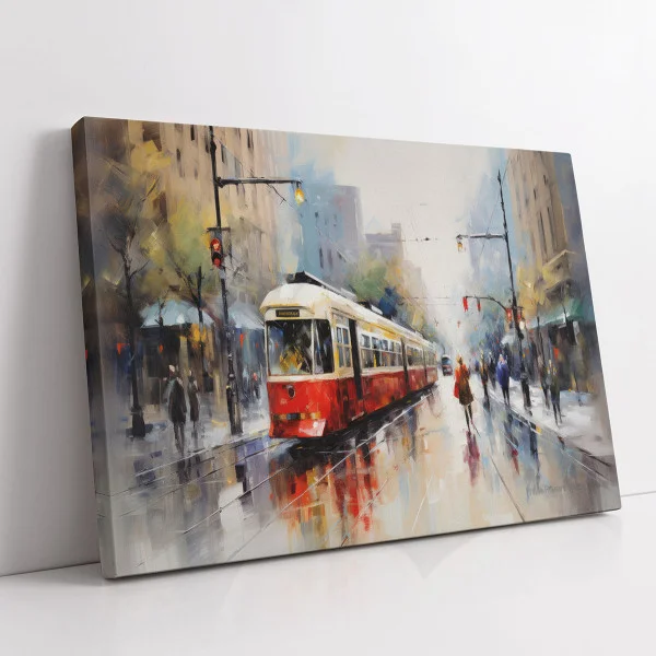 Plimbare cu Tramvaiul - Tablou peisaj