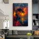 Tablou canvas peisaj apus – Povestea unei seri, pentru living, dormitor, birou sau hol, cadou inspirat