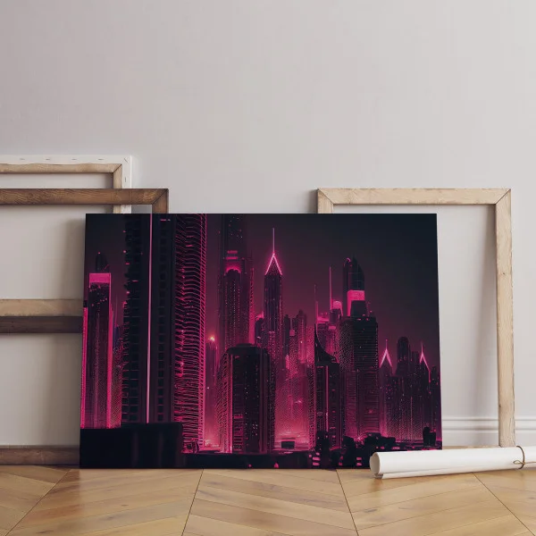 Spectacolul în Violet - Tablou urban 